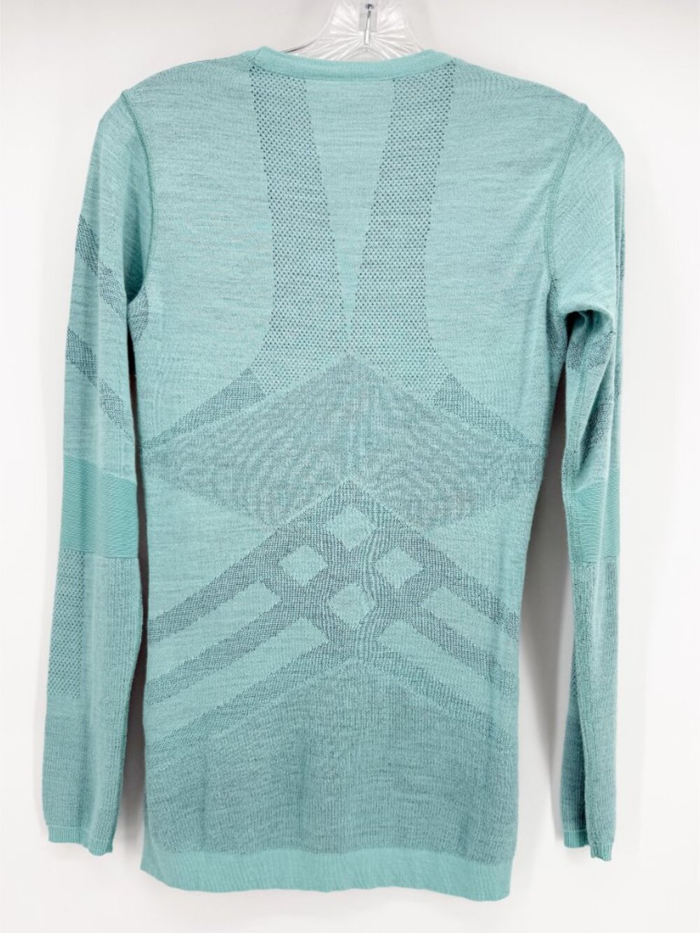 Smartwool Womens Intraknit Thermal Merino Base Layer Crew TEAL S - Picture 5 of 11